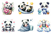 Panda, Baby Panda, Little Panda Clip, an Illustration by DreamArtGraphic (Thumbnail 5 of 5)