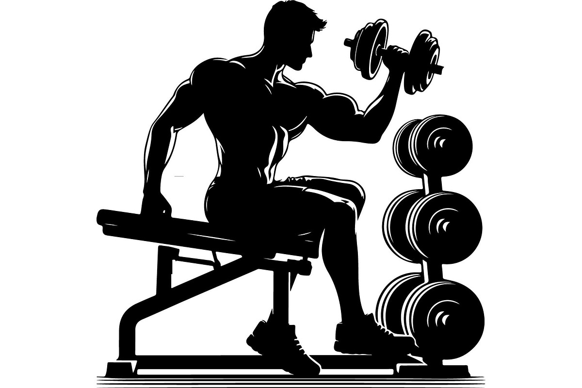 Bodybuilder Silhouette Bundle, an Object Graphic by Creativeshirt (Photo 9 of 13)