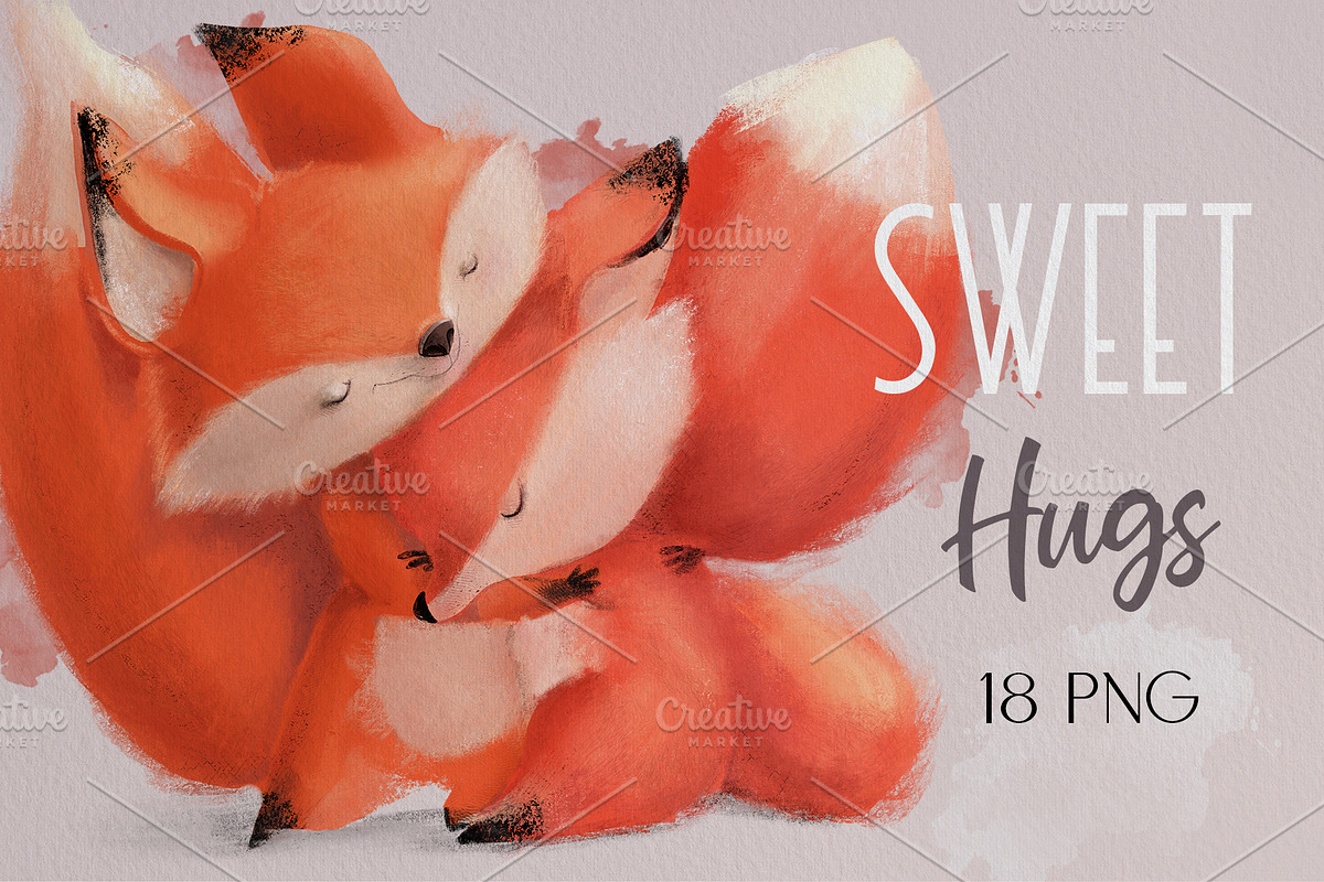 Sweet Hugs, an Animal Illustration by Eve Farb (Photo 1 of 5)