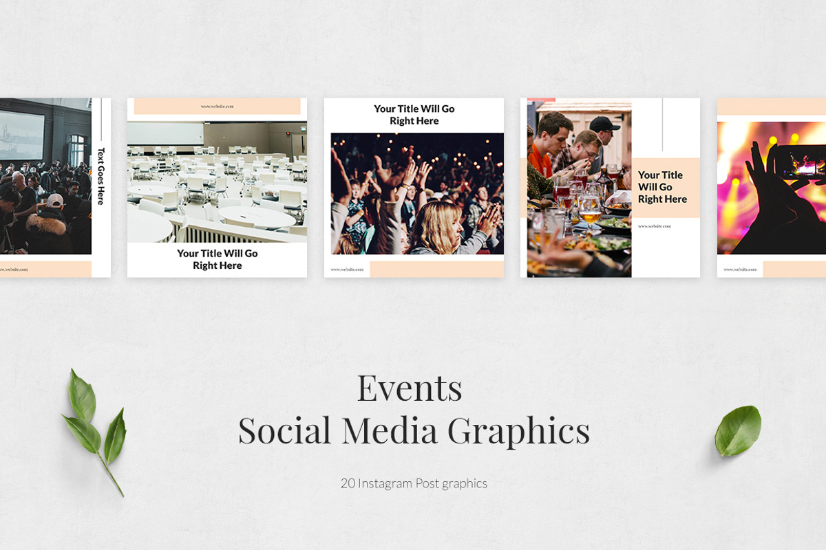 Events Instagram Posts, a Social Media Template by Social Corner Graphics (Photo 2 of 8)