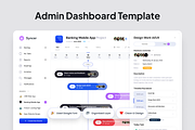 Task Management Admin Dashboard, an UI Kit Template by SquidPixey (Thumbnail 2 of 5)