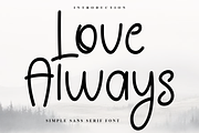 Love Always, a Sans Serif Font by InermediaSTUDIO (Thumbnail 1 of 7)