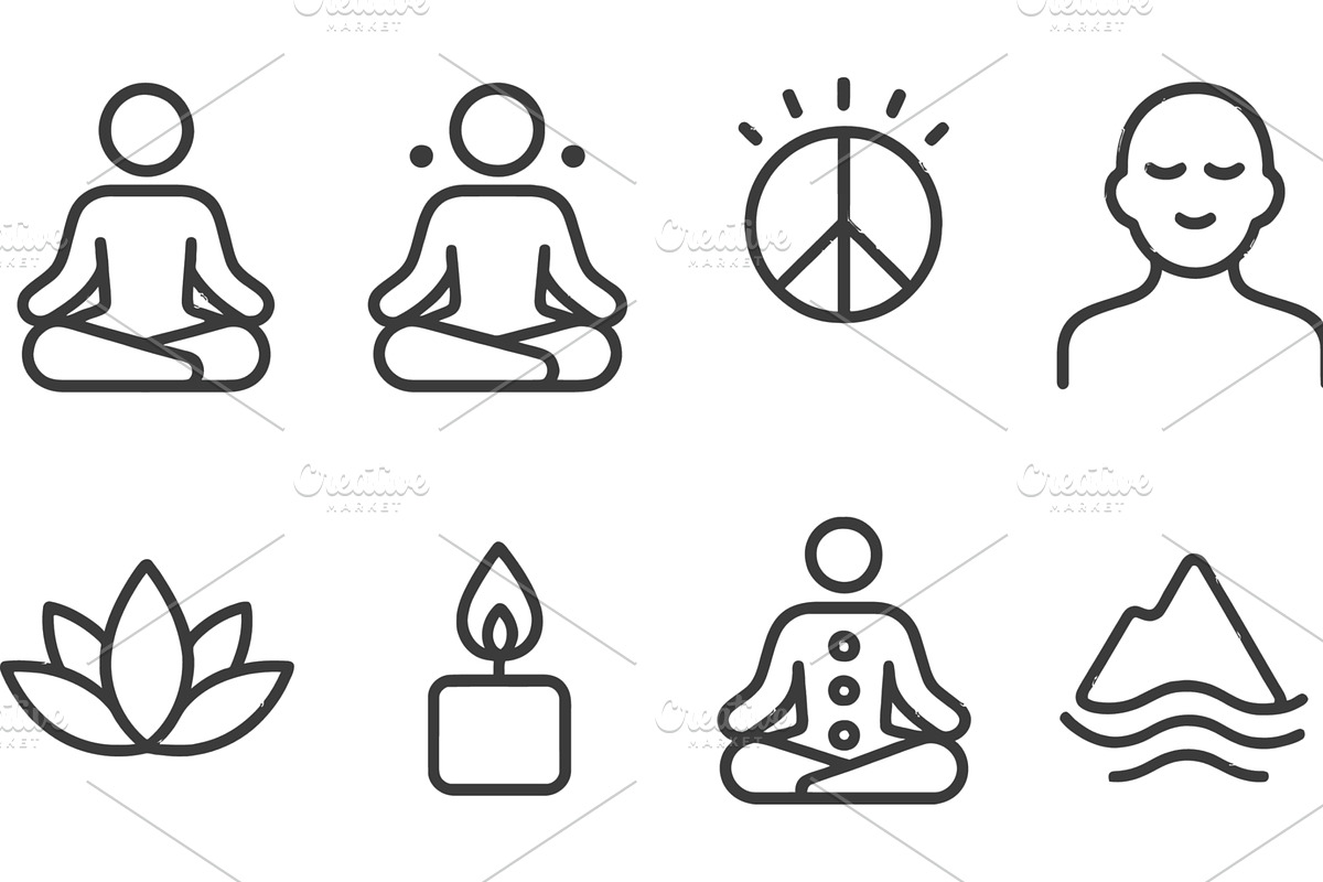 Vector illustration of meditation, an Illustration by ZinetroN