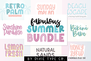 FABULOUS SUMMER FONT BUNDLE, a Font by Blush Font Co. (Thumbnail 1 of 12)