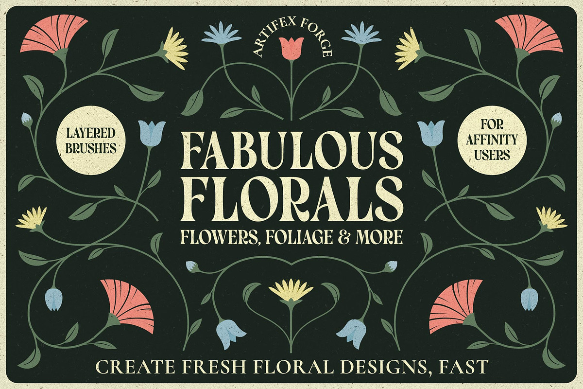 Affinity Flower & Foliage Brushes, a Brush Add-On by The Artifex Forge (Photo 1 of 16)