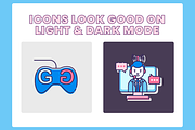 55 Gaming & eSports Icons, an Icon by Flat Icons (Thumbnail 4 of 7)