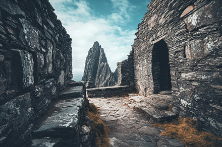 Exploring ancient structures on Skel, a Photo by Iftikhar Alam