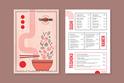 Japanese Restaurant Menu, a Print Template by SonaGeciova (Thumbnail 2 of 2)
