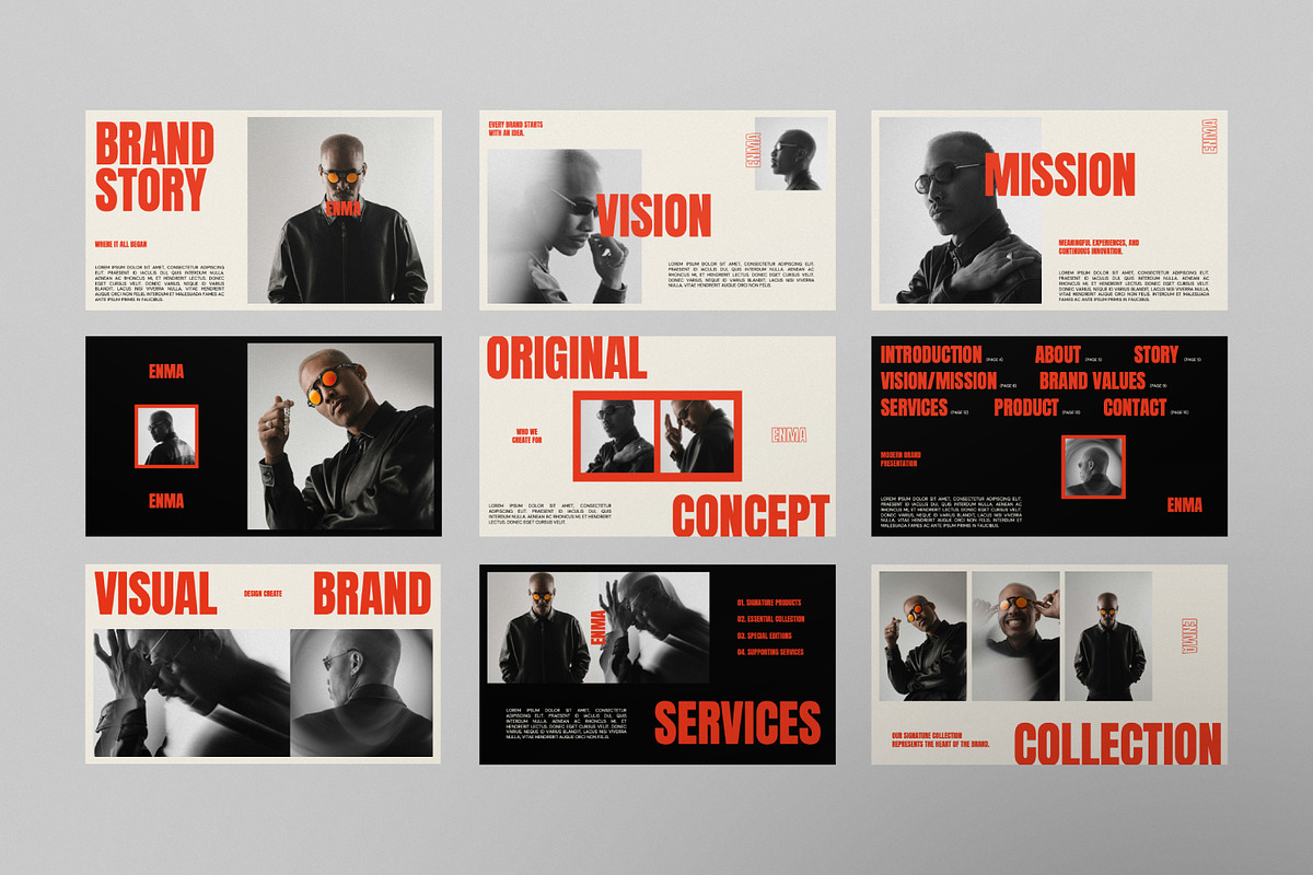 ENMA Bold Modern Google Slide, a Presentation Template by Portocraft (Photo 7 of 7)