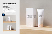 Minimalist Cosmetic Tube Mockup, a Packaging Mockup by Getdesign (Thumbnail 1 of 4)