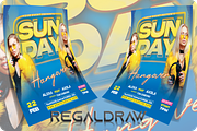 Sunday Hangover Flyer, a Flyer Template by regalDRAW (Thumbnail 2 of 4)