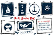 Doodle Brushes, Vector Pack, a Brush Add-On by a Blond Moment (Thumbnail 1 of 6)