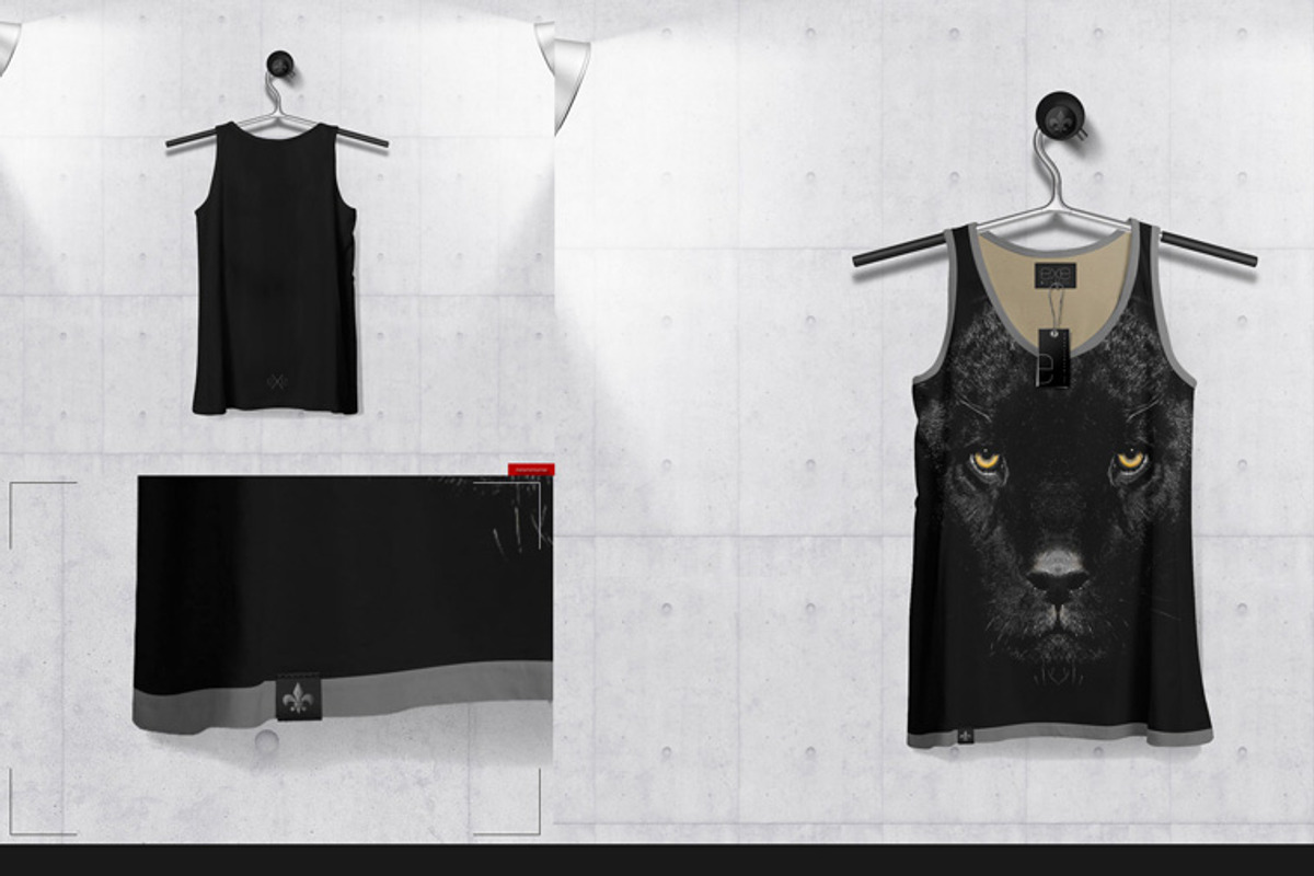 Tank 2nd Type On 5 Stages Mock-up, a Hoody Mockup by Mocca Mockups Store (Photo 61 of 69)