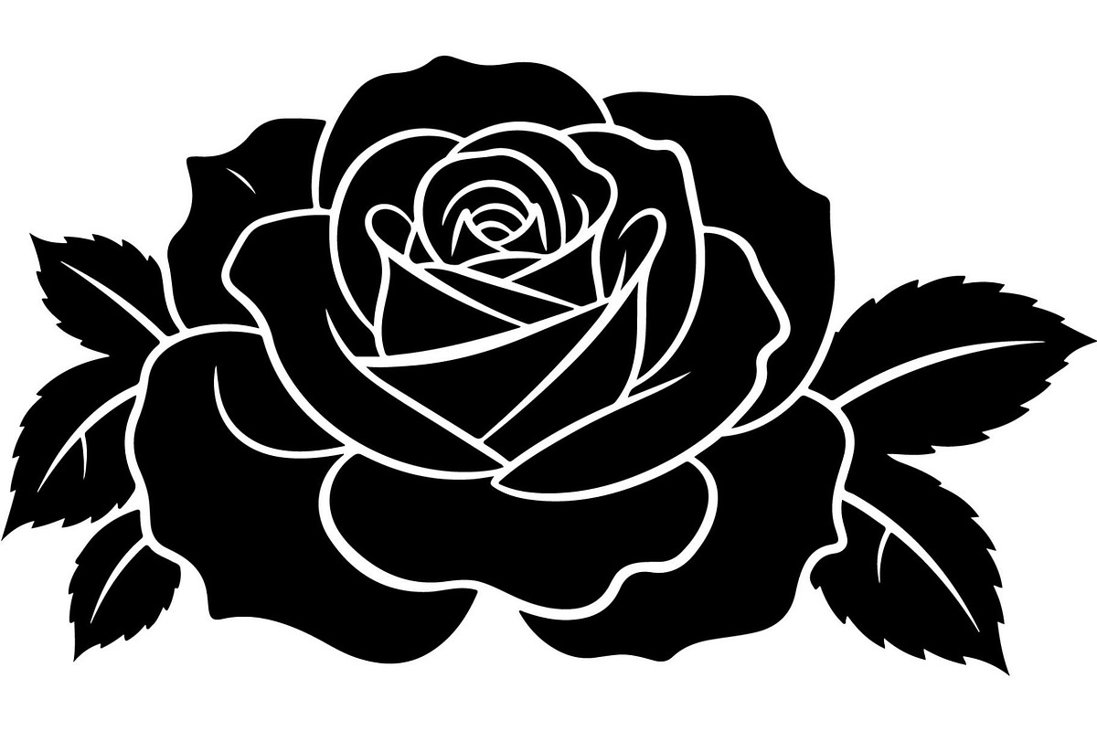 Rose Silhouette File Bundle, a Decorative Illustration by Designer_Momina (Photo 5 of 21)