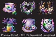 Pastel Purple St Patrick's Clipart, an Illustration by RobertsArt (Thumbnail 6 of 7)