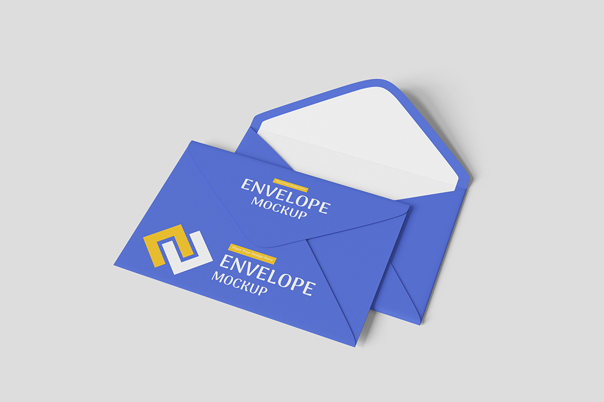 Envelope Mockup PSD Branding, an Advertising Mockup by Indah (Photo 3 of 6)