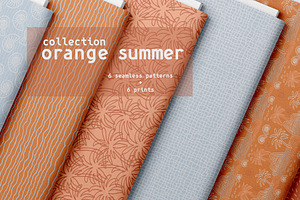 Orange Summer Pattern Collection