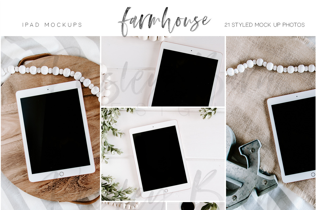 Farmhouse iPad Mock Ups, an iPhone Mockup by Paisley Barn Design (Photo 1 of 2)