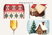 Cozy Christmas Watercolor Clipart, an Illustration by Artnoy (Thumbnail 4 of 8)