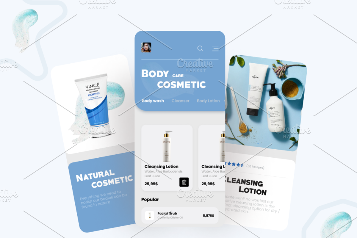 Ecommerce - App Ui Concept, an UI Kit Template by muneezahussain
