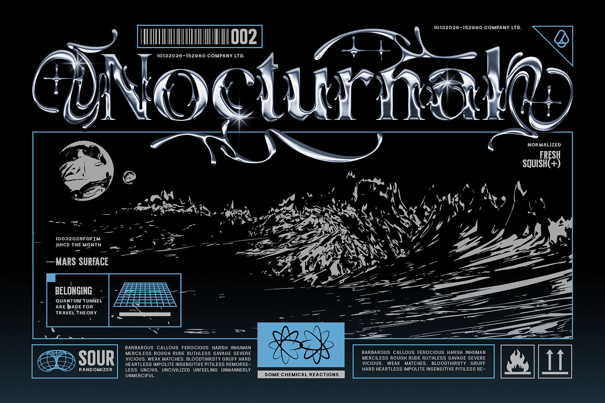 Shadow Chrome Typeface, a Serif Font by alit design (Photo 5 of 17)