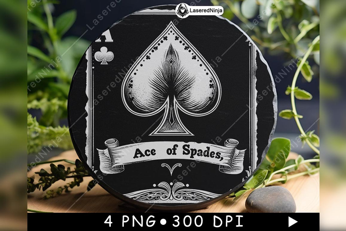 Ace of Spades Symbol Vintage Playing, a Background Graphic by LaseredNinja (Photo 3 of 7)
