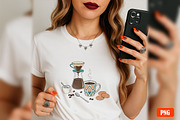 Coffee Morning Hand-drawn PNG Bundle, an Illustration by GlitterCraft (Thumbnail 49 of 101)