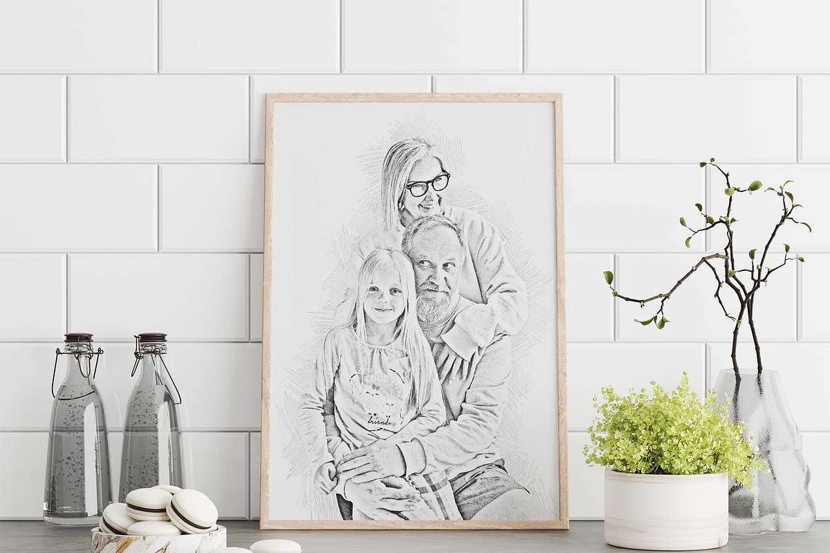 Pencil Sketch Photoshop Action, an Action Add-On by MRI STUDIO (Photo 5 of 14)