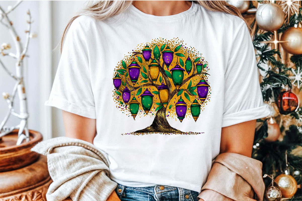 Mardi Gras Tree Clipart, an Illustration by Sublimation Artist (Photo 5 of 6)