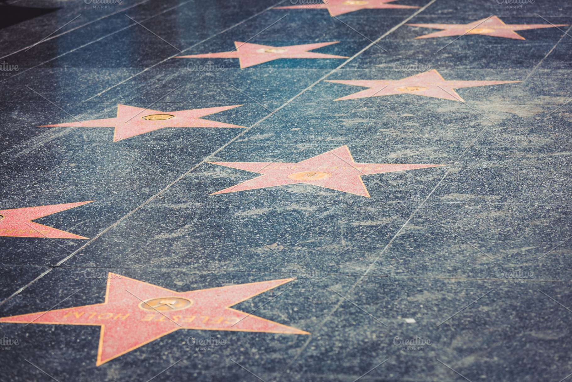 Walk of fame in hollywood containing walk of fame, hollywood, and los angeles, a Holiday Photo by Dolce Vita