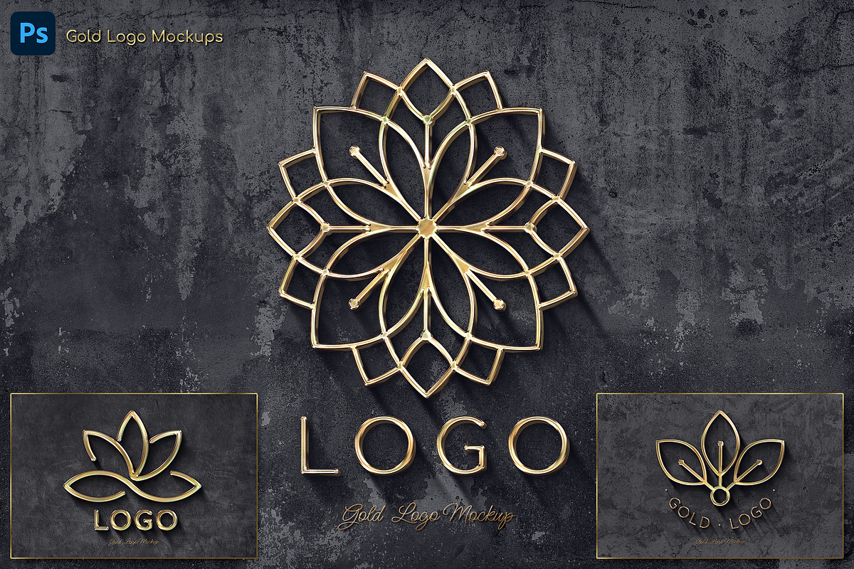 Gold Logo Text and Logo Effects, a Design Template by Andrew Skoch Design (Photo 2 of 5)