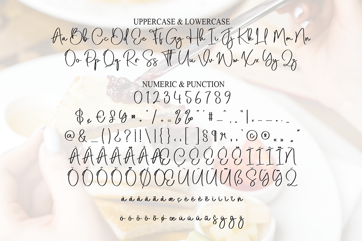 Breakfast | Script Font, a Handwritten Font by Scratchones (Photo 7 of 8)