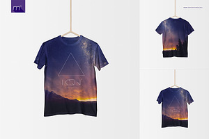 Men & Woman T-shirts Mock-up