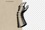 Medieval Gauntlet Vintage Engraving, an Object Graphic by Kaizla03 (Thumbnail 4 of 4)