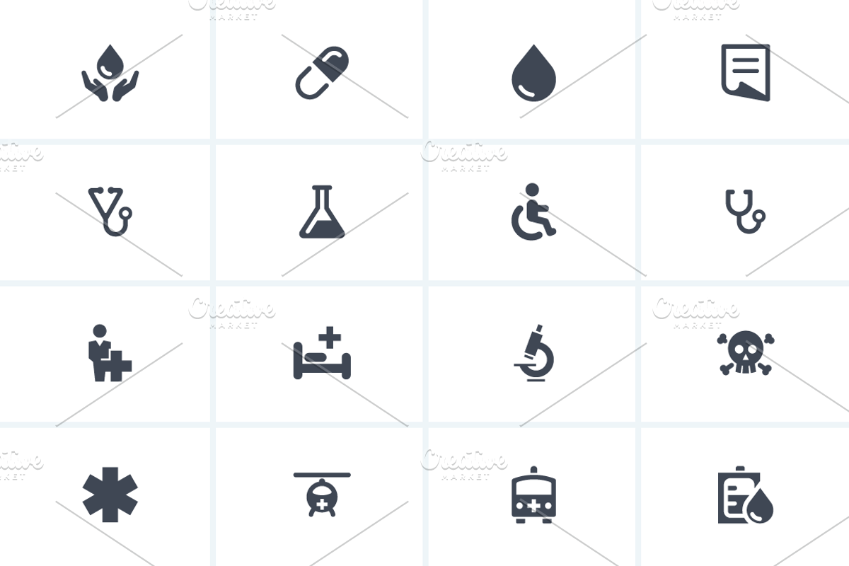 Healthcare and medical icons, an Icon by popcic (Photo 2 of 3)