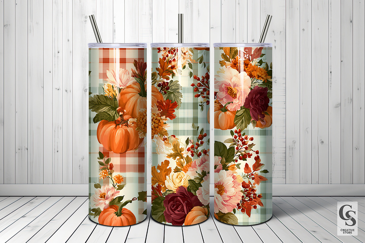 Grandmillennial Fall Flowers Pattern, a Pattern Graphic by Creative Store (Photo 5 of 5)