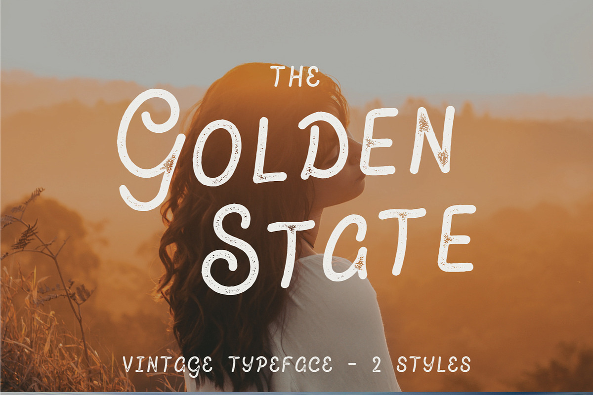 The Golden State - Vintage Font