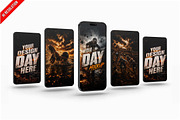 Social Carousel Cards PSD, an Advertising Mockup by Bruno's Shop (Thumbnail 1 of 3)