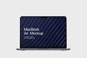MacBook Air 2022 mockup, a Device Mockup by SPEED APEX (Thumbnail 4 of 5)