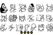 Newborn Care Illustration Set, an Illustration by designvectx (Thumbnail 3 of 3)