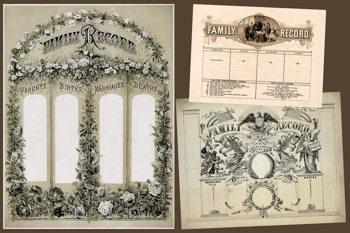 Antique Family Records - Blank, a Texture Graphic by Blue Line Design (Photo 2 of 17)