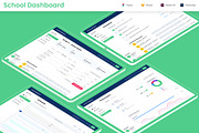 School & Education Dashboard Web app, an UI Kit Template by nagaredesignstudio (Thumbnail 1 of 5)
