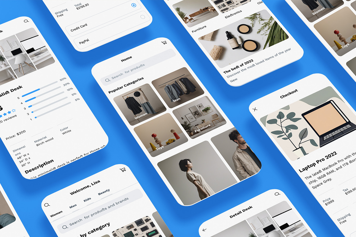 E-commerce, Online Shopping App, an App Template by nagaredesignstudio (Photo 1 of 2)