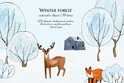 Watercolor winter wonderland bundle!, a Person Illustration by LyubovZaytseva (Thumbnail 12 of 26)