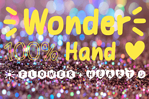 TYPEFACE Wonder Hand (9 Font Styles)