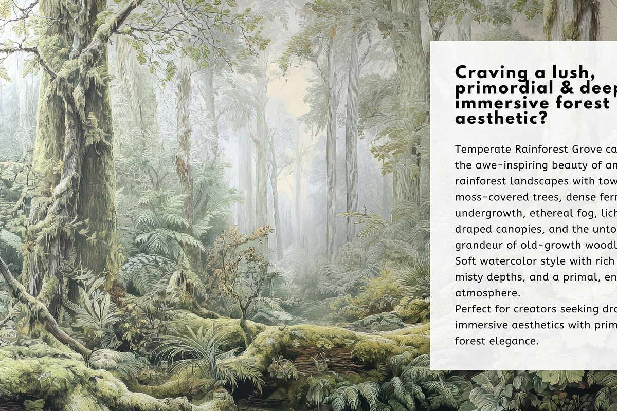 30+ Temperate Rainforest Grove Bundle
