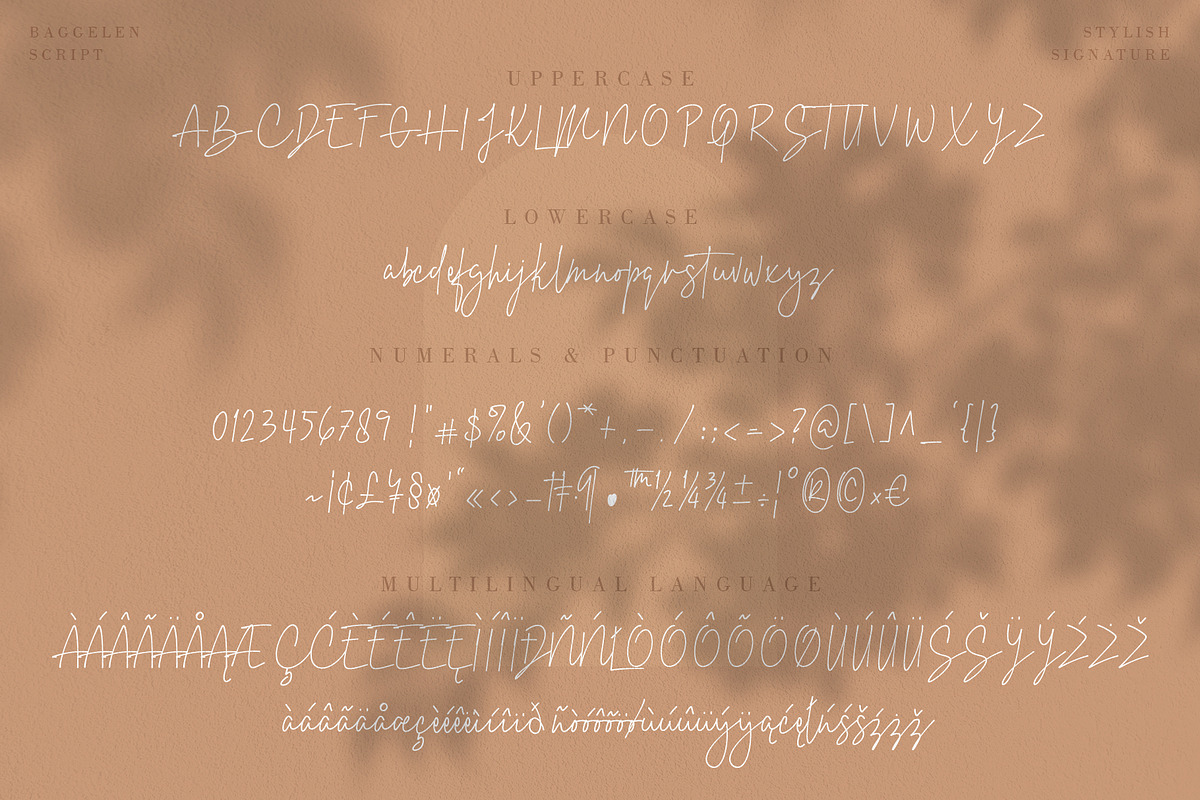 Baggelen - Stylish Signature, a Script Font by SemutHitam Creative (Photo 7 of 10)