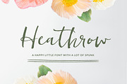 Heathrow Font, a Script Font by Angie Makes (Thumbnail 1 of 8)
