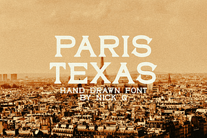 Paris Texas Hand Drawn Font