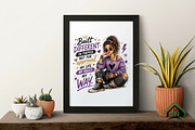 Rain May Fall But I Rise PNG, a Seasonal Illustration by Craft Nest (Thumbnail 4 of 6)